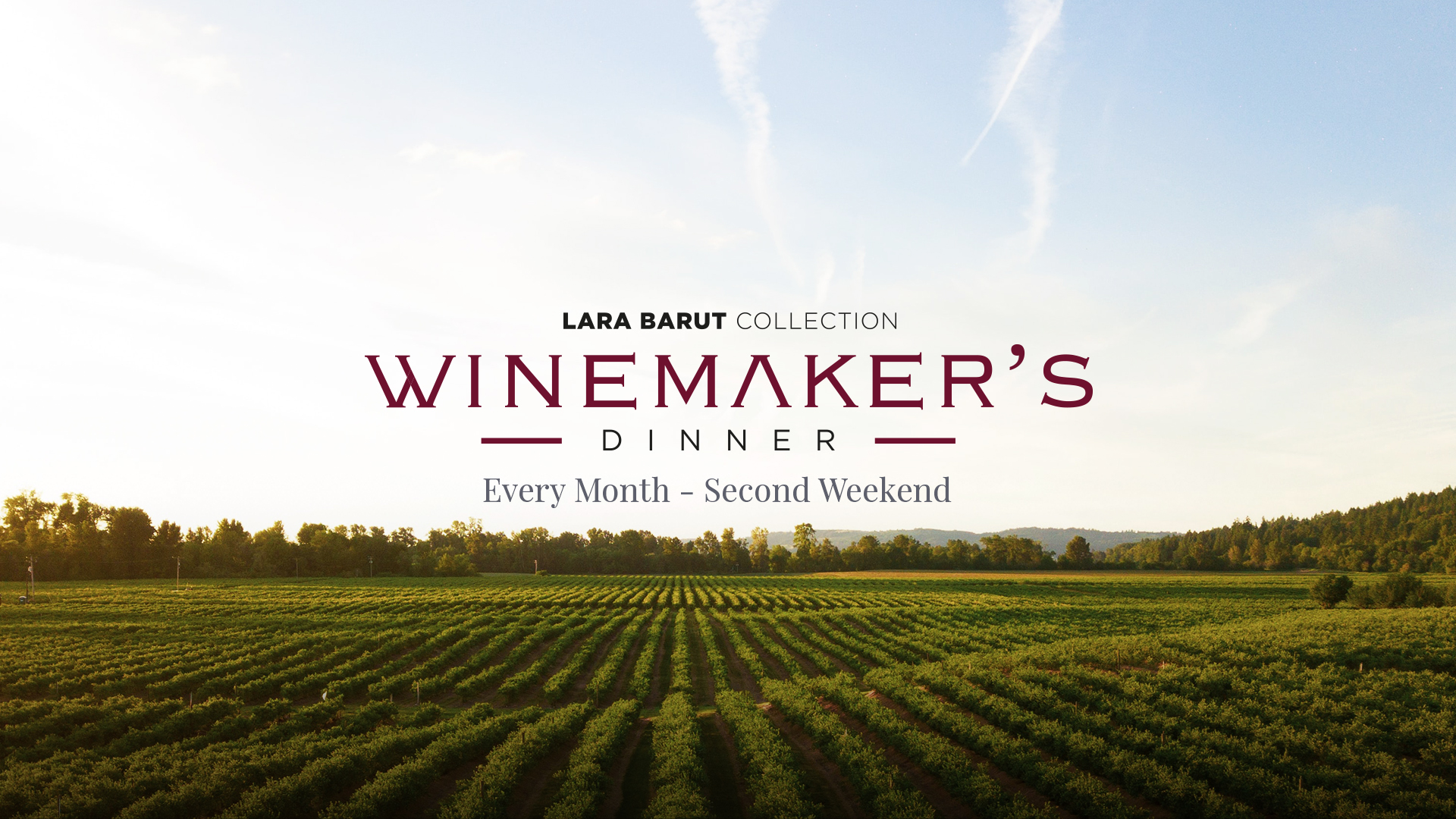 Every 2Nd Weekend Of Every Month, Wine Maker's Dinner Meeting At Lara Barut Collection